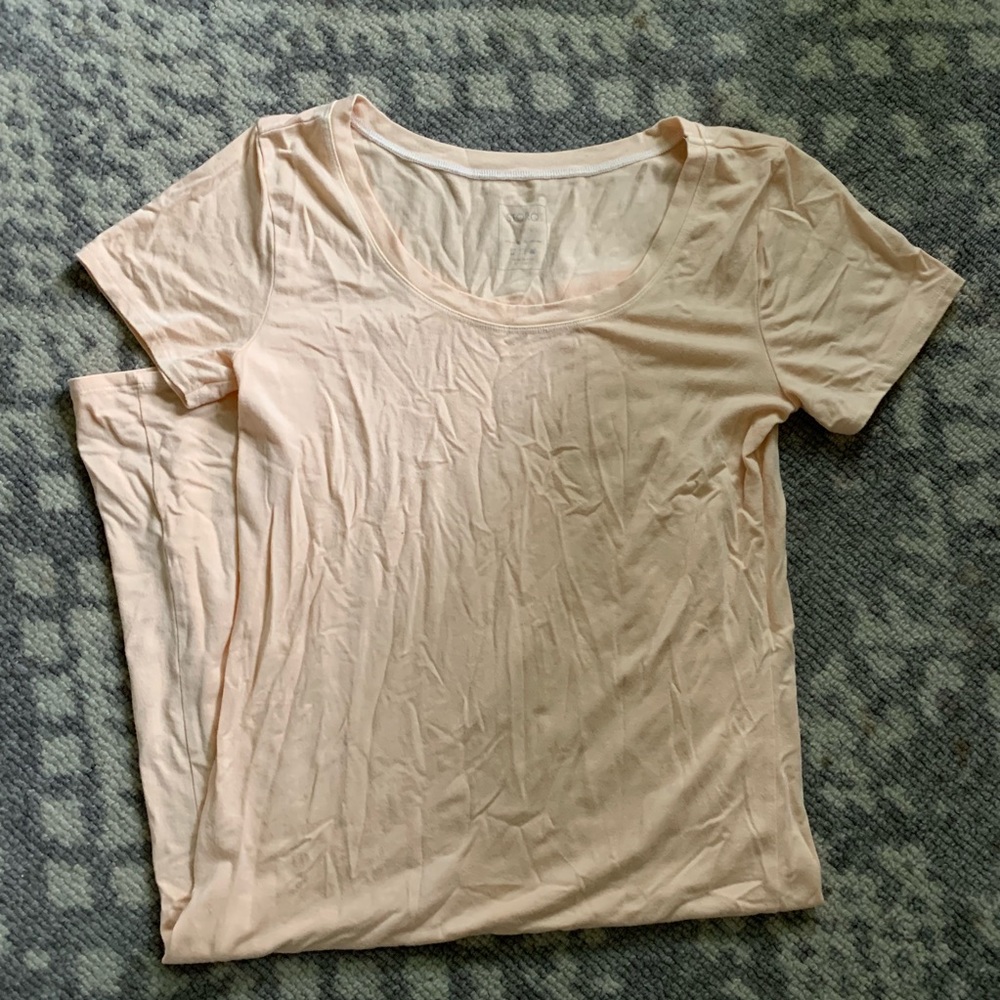 Storq maternity T-shirt Dress, peach, size 2